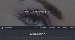 Desktop Screenshot of lovethreadingbar.com